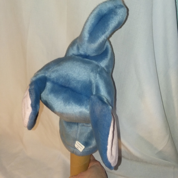 Plushpups Elephant Hand Puppet Toy 12" Blue Plush Stuffed Animal Vintage 2001 - Picture 5 of 12